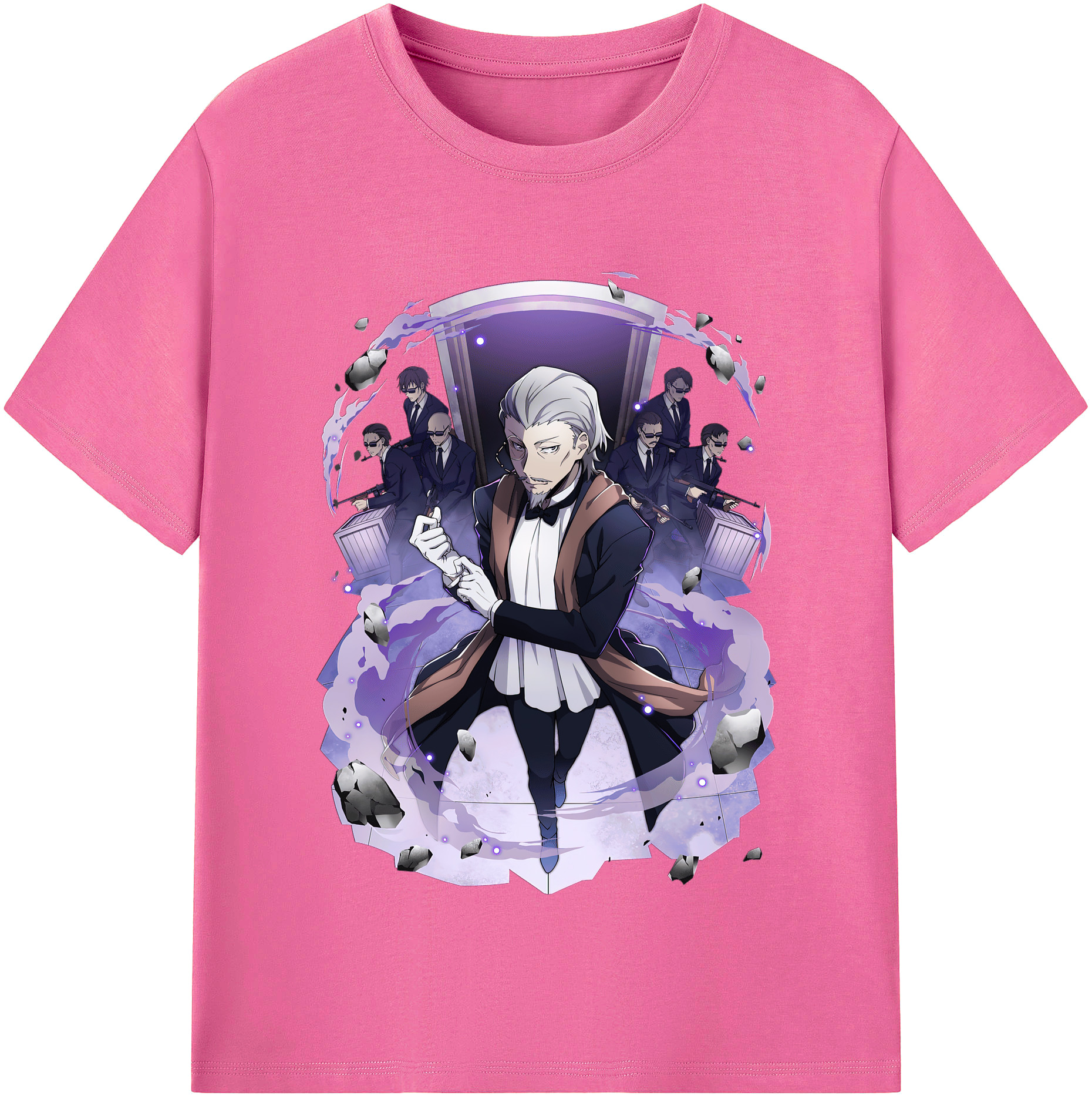 （画像用） 文豪ストレイドッグス Bungo Stray Dogs レディースカジュアルプリントTシャツ（綿100％）